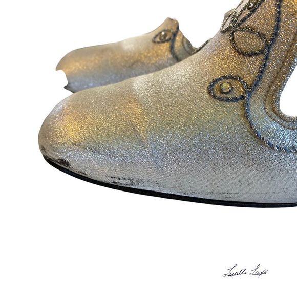 Vintage Balenciaga silver pump in box - Picture 14 of 15